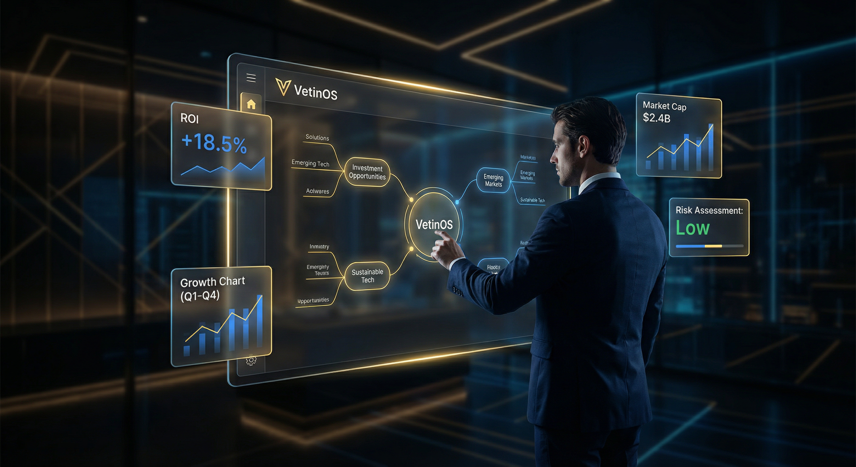 Анализ инвестиций на доске VetinOS